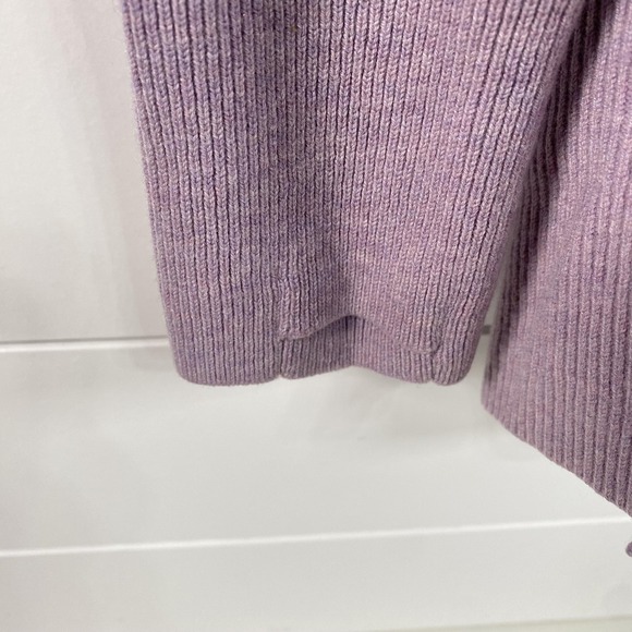 Duluth Trading Sweater Womens Large Purple Merino Wool Thumbholes Tunic - Picture 2 of 14
